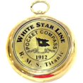 thumbnail image 3 of Brass Compass RMS Titanic 1912 Brass Pocket Gift Beautiful Working Model, 3 of 5