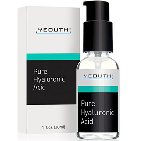 YEOUTH 100% Pure Hyaluronic Acid Serum for Face - All Natural Moisturizer Serum, 1 fl.