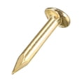 thumbnail image 4 of Uxcell Carbon Steel Tiny Nail Copper Plating for DIY Decorative Household Accessories 0.31" x 0.09" Brass Tone 200pcs, 4 of 5
