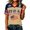 Khaki, variant on Soccer Cup 2026 Soccer Shirt for Women Soccer Fan Jersey Jersey Y2k V Neck Short Sleeve Shirt Black XL