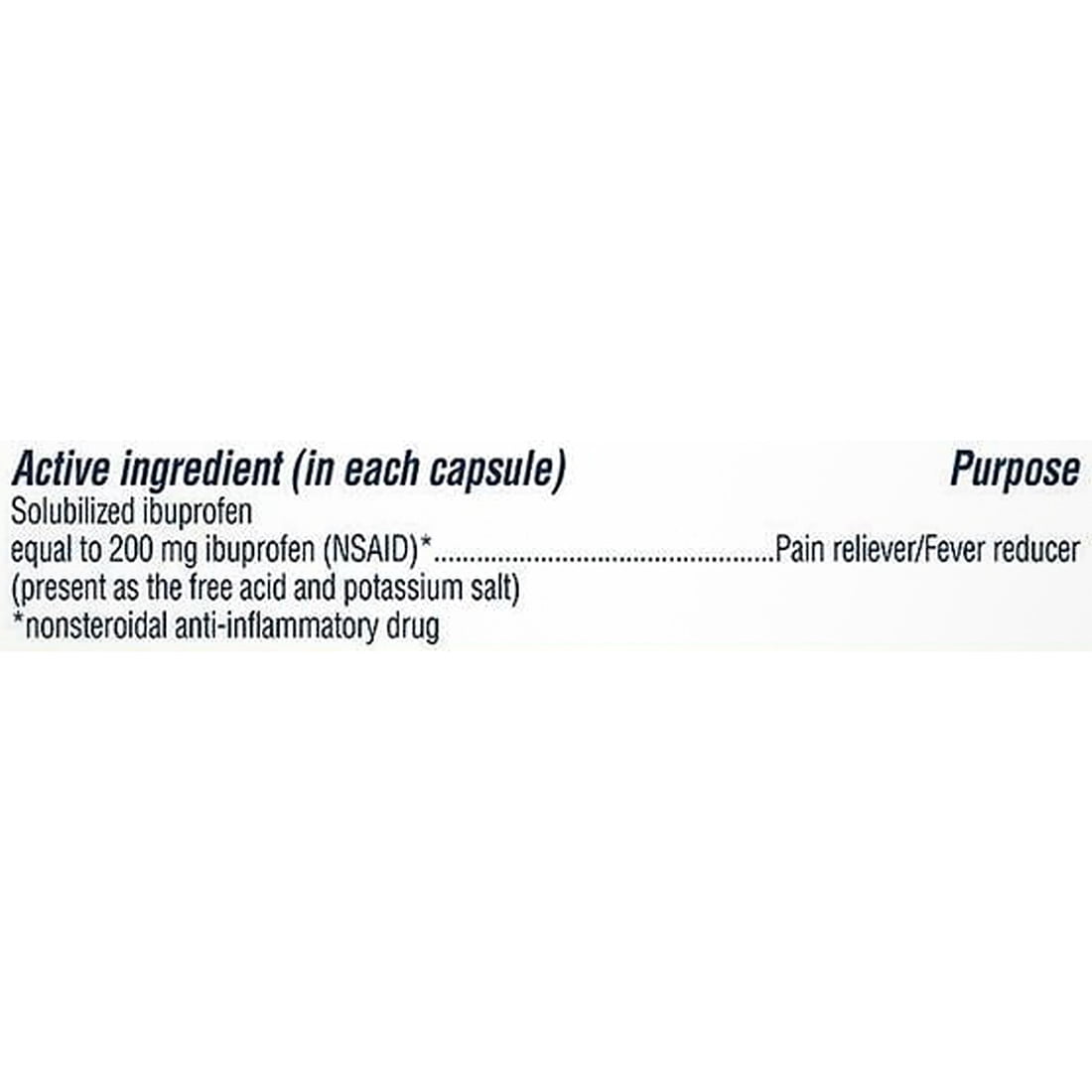 Advil Liqui-Gels Ibuprofen 200 mg. Pain Reliever/Fever Reducer, 240 Capsules