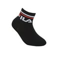 thumbnail image 2 of Fila Kid's Socks, 6-Pack - Quarter, Logo, Stripes, Solid Color Black/White 27-30, 2 of 3
