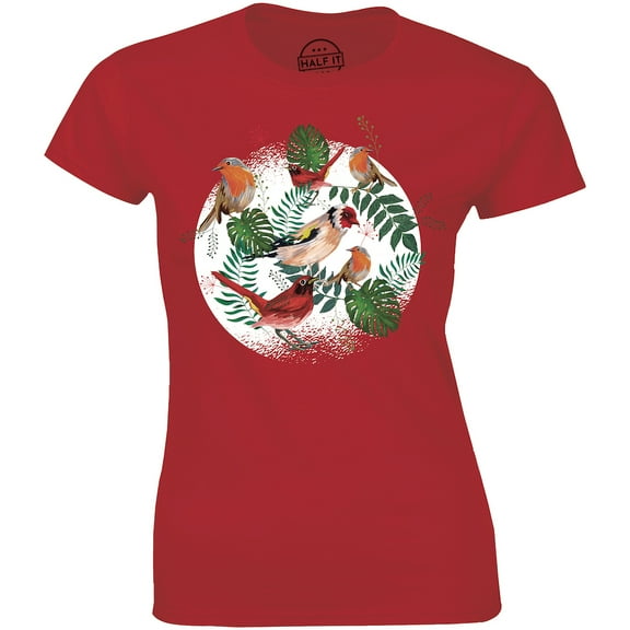 Retro Sparrow Bird Nature Wildlife Animal Beautiful Gift Women's T-Shirt