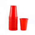thumbnail image 1 of 50pcs 150ml Disposable Plastic Cups - Easy Grip Red Party Drinking Cups, 1 of 4