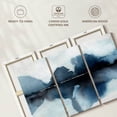 thumbnail image 6 of Elephant Stock Mystic Horizon I Wall Art - Horizontal Multi Panel Canvas - Living Room Wall Decor - Abstract Multi Panel - Black And Blue Decor By Annie Warren - 74" x 48", 6 of 8
