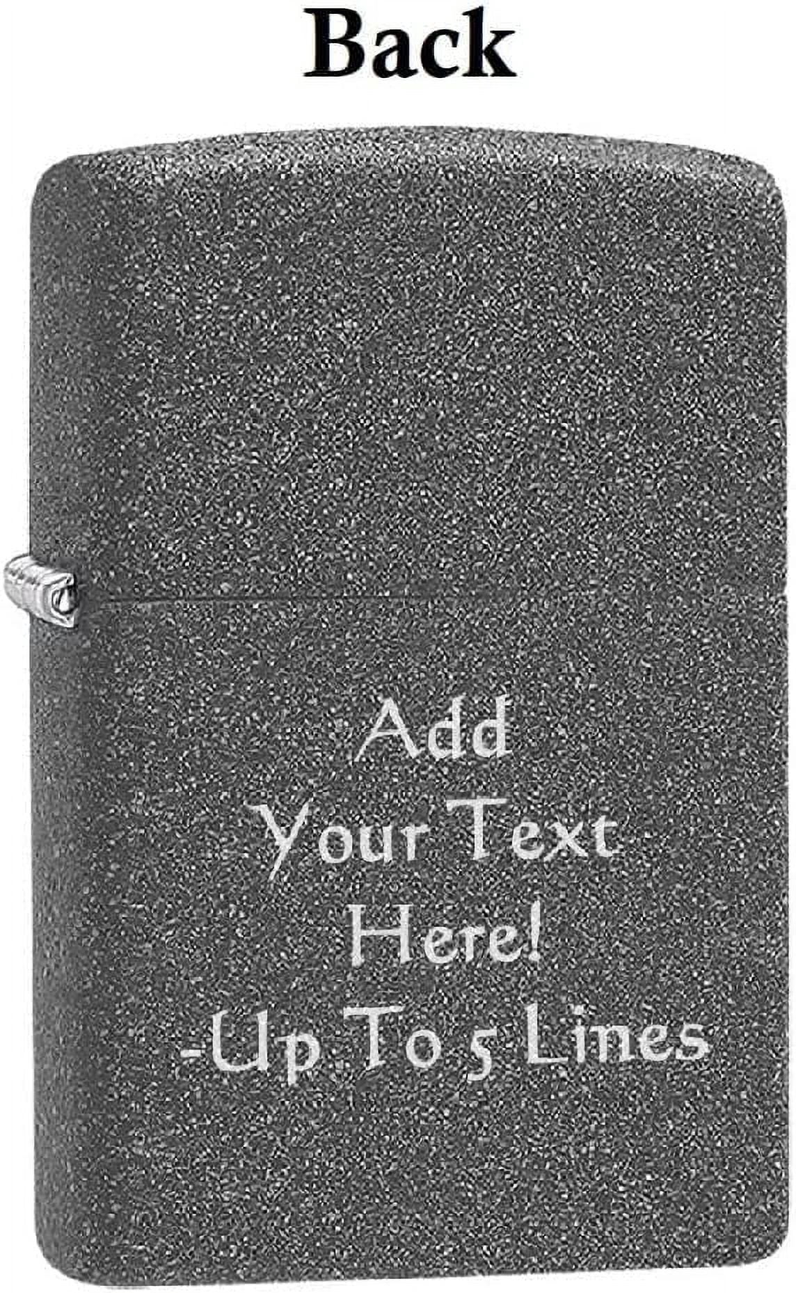 Zippo Lighter-Personalized Custom Message Engraved on Backside Pirate Drinking Barrell Funny Iron Stone Windproof Lighter Z5498