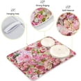 thumbnail image 4 of Coolnut Flower Design Dish Drying Mat for Kitchen, 16 x 18 Inch Microfiber Absorbent Dish Drying Pad, Machine Washable Kitchen Counter Protect Mats, 4 of 7