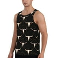thumbnail image 2 of Cauagu Western Cowboy Print Men's Sleeveless Muscle Shirts,Tank Tops Quick Dry Workout Tank Top Gym Muscle Tee Fitness Bodybuilding T Shirt for Men-Large, 2 of 7