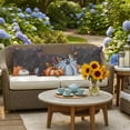 thumbnail image 5 of Blue Pumpkin Outdoor Pillow Covers 24x24 Inch Throw Pillow Covers Set of 2 Waterproof Decorative Pillow Cases Orange White Black Thanksgiving Leaves Cushion Covers for Patio Furniture Garden Couch, 5 of 8