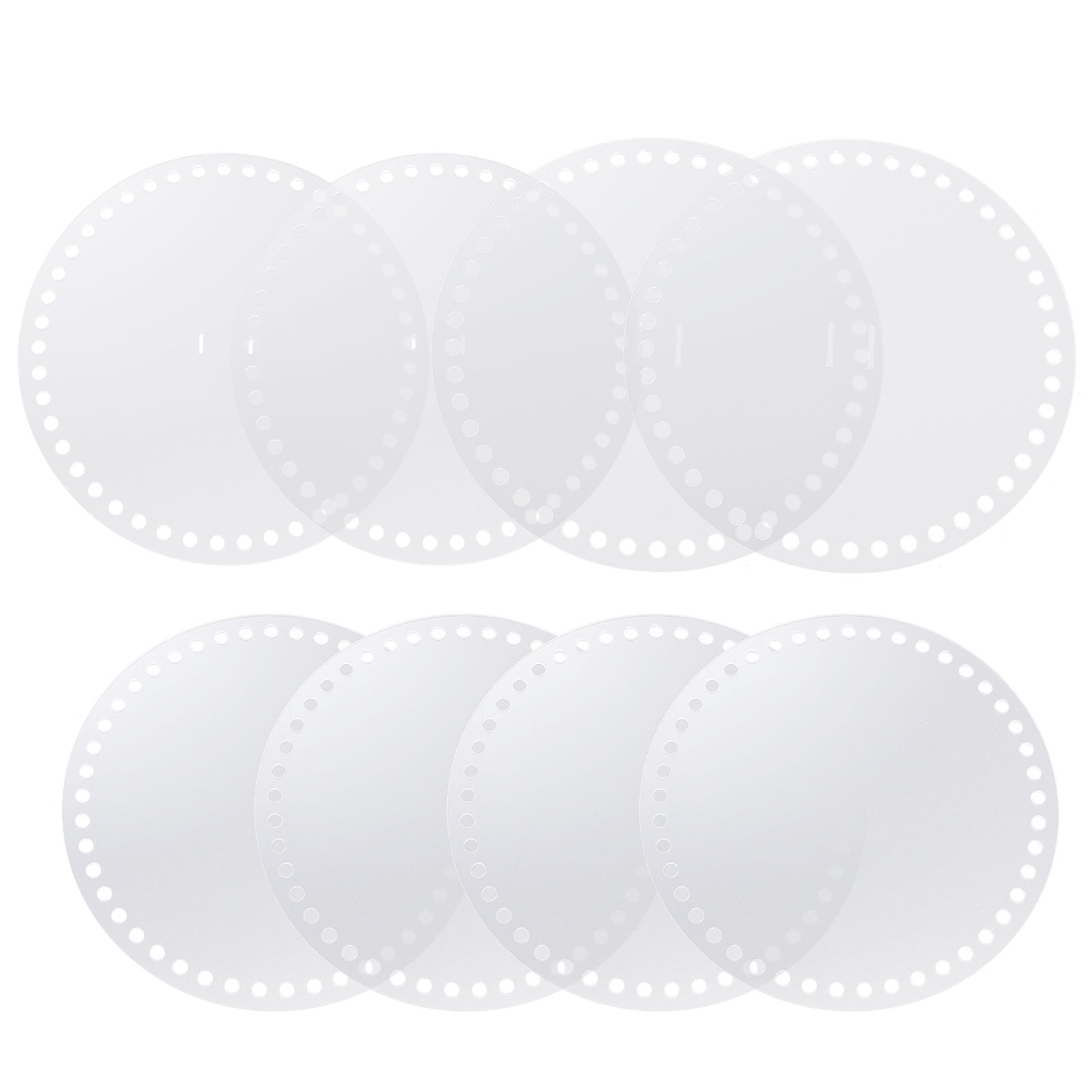 Worgeous 8pcs Round Shape Acrylic Handbag Weaving Boards Bag Hardwares Accessories