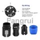 thumbnail image 3 of For 10pc 4pin Nl4fc Speaker Connector Ohm Plug Speaker Audio Cable Adapter Twist Lock 4pin Speakon F, 3 of 5