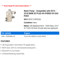 thumbnail image 2 of Water Pump - Compatible with 2016 - 2018 BMW X5 PLUG-IN HYBRID EV-GAS PHEV 2017, 2 of 2