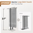 thumbnail image 2 of Standing Towel Rack Towel Rack Stand with Marble Base for Bathroom Floor SUS Stainless Steel Brushed Finish BTH, 2 of 9