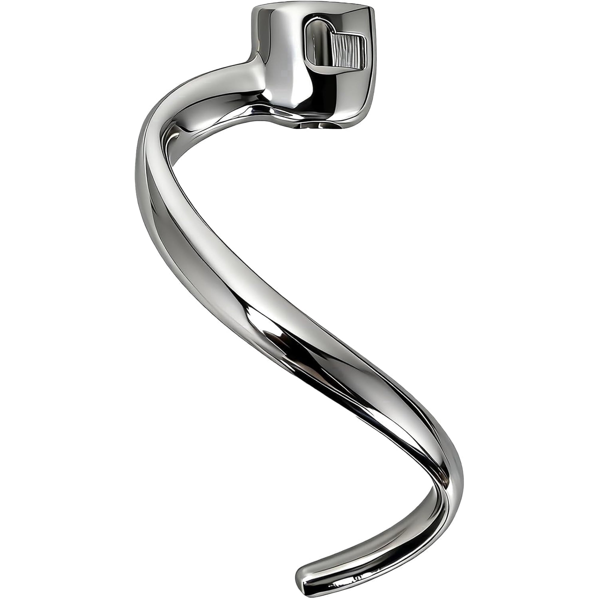 Stainless Steel Spiral Dough Hook for KitchenAid Tilt-Head Stand Mixers 4.5 & 5 Quart, Rustproof Replacement Dough Hook for Bread, Pizza, Pasta & Cookie Dough