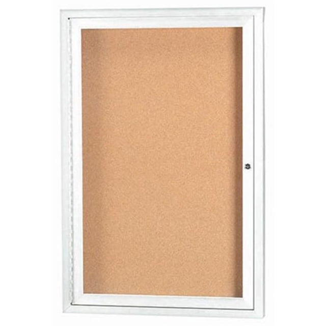 Aarco Products DCC3624RIW Tableau d'Affichage Fermé Éclairé 1 Porte - Blanc