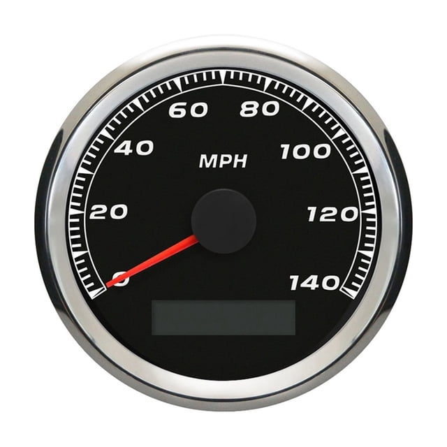 Waterproof Universal 85mm 140MPH 160MPH 200MPH GPS Speedometer Odometer For Car Truck Buggy Red Backlight With GPS Antenna ,Universal Compatibility