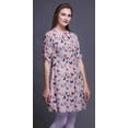 thumbnail image 2 of Bimba Roll Up Sleeve Kurti For Women Printed Mandarin Collar Short Kurti Tops, 2 of 6