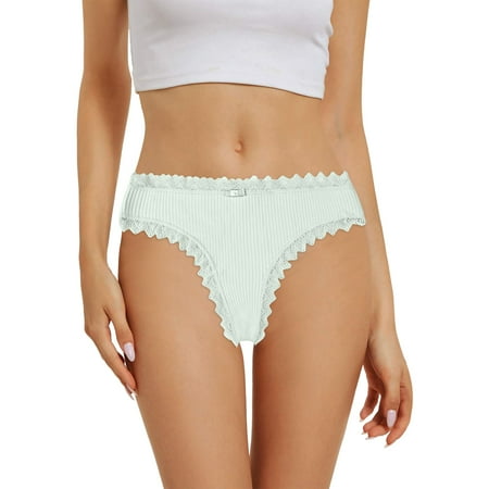 

Sngxgn Ladies Underwear Cotton Briefs Women s Underwear Cotton Tummy Control High Waisted No Muffin Top Panties Soft Full Coverage Ladies Briefs Plus Size Mint Green M