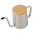 thumbnail image 1 of Cafetera de goteo para té y café, tetera de 600 ml, tetera de acero inoxidable con cuello de cisne, cafetera de goteo para acampar, regalo de cocina, 1 of 9