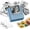 dark blue, variant on PM290C Portable Sticker Printer, inkless Bluetooth mini printer with 3 paper rolls. For notes, journaling, DIY. Ideal gift for school, office, Christmas. Black