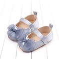 thumbnail image 2 of Biezeib Baby Girls Mary Jane Flats Cute Tulle Bow Princess Dress Shoes Non-Slip Crib Shoes for Infants, 2 of 6