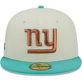 thumbnail image 2 of Men's New Era Cream/Mint New York Giants City Icon 59FIFTY Fitted Hat, 2 of 6