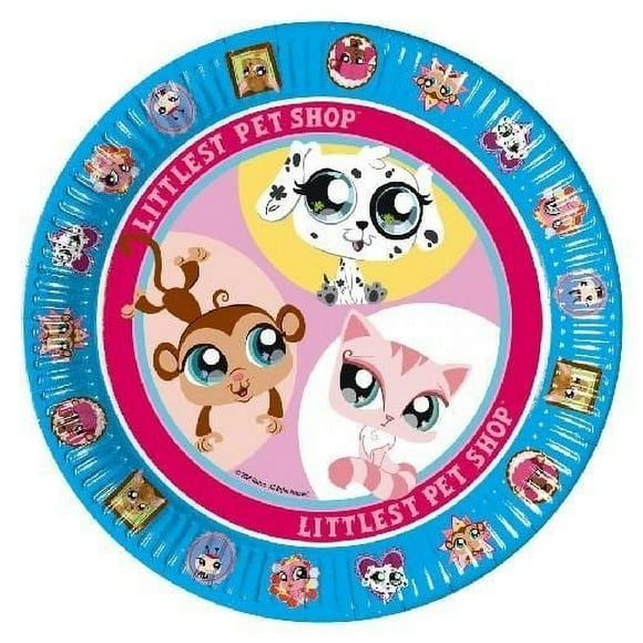 Littlest Pet Shop Cartoon Character Party Plates (Pack of 8)