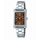 thumbnail image 1 of Casio Reloj Estándar Analógico de Acero Inoxidable con Esfera Marrón y Movimiento de Cuarzo, Modelo LTP-1234DD-5A para Mujer., 1 of 2