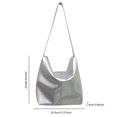 thumbnail image 2 of Bolso Mujer PU Cubo Gran Capacidad Axila para Viajes Al Aire Libre Plata FLhrweasw, 2 of 3