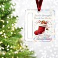 thumbnail image 6 of Christmas Money Holder Ornament, 3.14 inch Acrylic Xmas Cash Holder Ornament with Velvet Ribbon, Festive Cash Gift Tag, Holiday Money Clip, Hanging Christmas Tree Decor, Xmas Keepsake Pendant, 6 of 6