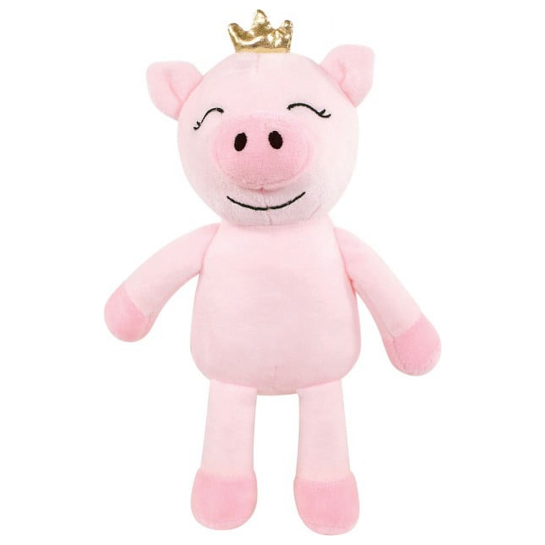 Hudson Baby Infant Girl Plush Bathrobe and Toy Set, Pig, One Size