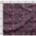thumbnail image 2 of Soimoi Halloween Print,Cotton Cambric, Quilting Fabric Sold by The Yard 42 Inch Wide, Medium Weight Cotton Fabric, SewingSupplies,Purple, 2 of 5