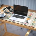 thumbnail image 3 of Long Mouse Pads for Desk,Pioneer Flower Floral Print Pattern Desk Mats on Top Of Desks, Desk Mouse Pad Extra Large with 3mm Non-Slip Base and Stitched Edge for Gaming,Office,Work,Home 35.4"x15.7", 3 of 6
