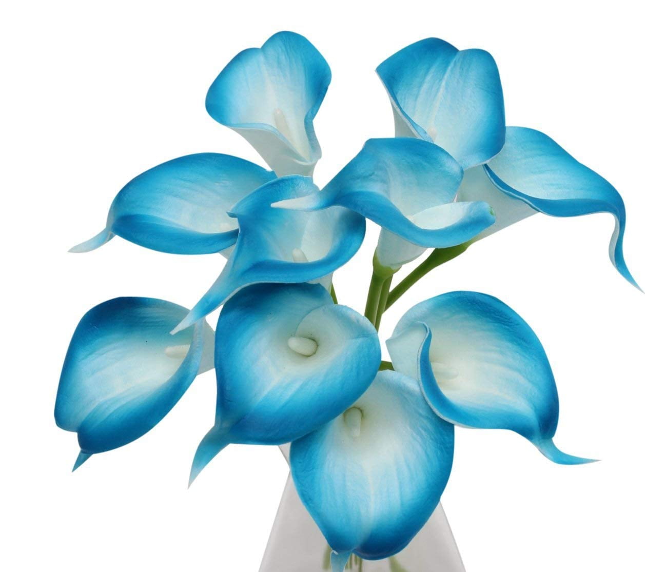 USA 1-DAY PROCESSING 10pc Real Touch calla lily Perfect small bloom for making boutonniere corsage bouquet centerpieces wreath