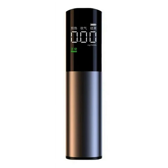 Portable High Alcohol Tester Breathalyzer Smart Self-Test Drinking Detection Device,1 x Portable High Alcohol Tester,Black