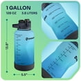 thumbnail image 5 of EnergyBud 1 Gallon Water Bottle with Straw and Handle, Large Motivational 128 oz BPA-Free Leakproof Water Jug with Strap and Time Marker for Fitness, Gym, Outdoor, and Daily Hydration, 5 of 9