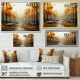 thumbnail image 4 of Designart "Bold Forest Beauty Yellow and Grey II" Forest Canvas Print, 4 of 5