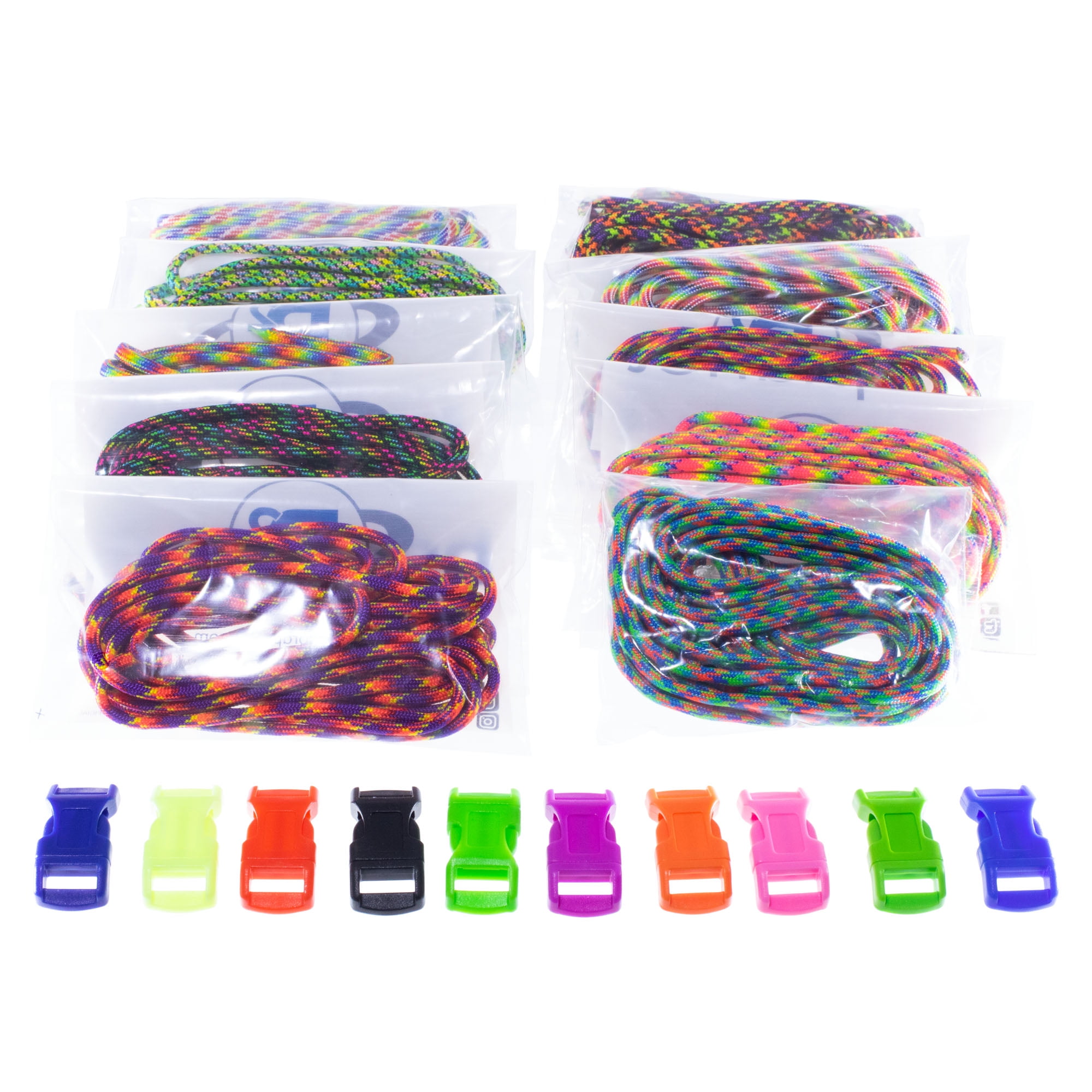 Paracord Planet Parachute Cord & Buckle 550 LB Combo Crafting Kits DIY  Projects