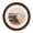 Black Bronze, variant on 11x14 Decorative Oval Picture Frame, Rubbed Champagne Gold Border and Inner Beads Trim, Matted to 8x10, Glass Front