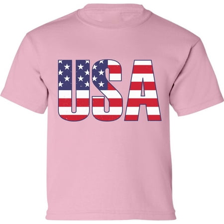

USA Shirts for Toddlers - Patriotic Graphic Tees for Boys Girls - American Flag 4th of July BBQ Party Celebrate Independence Day 2t 3t 4t 5t