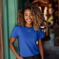 thumbnail image 3 of Dalix Lil Matcha Embroidered Lightweight Jersey Tee Summer Cute Food Womens in Royal Blue 2XL XX-Large, 3 of 5