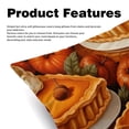 thumbnail image 2 of Thanksgiving Pumpkin Pie Covers Set of 2, Unique Patterns, 16x16 18x18 20x20 Inches for Various Occasions, Decorative Cushion Inserts for Couch and Bed, 2 of 6