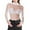 White, variant on Neck Long Sleeve Sheer Mesh Top, Solid Color High Neck Layering Base Layer, Lightweight Polyester See Through Blouse, 1 Piece, S-M-L-XL-XXL-3XL Plus Size Friendly