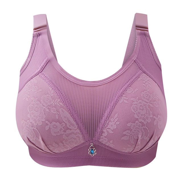 Ropa interior de sujetador de perspectiva calada cómoda de Color sólido para mujer sin llantas Fridja nalpqowj33546