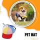thumbnail image 5 of Methold Sombrero de hélice de algodón para mascotas, desmontable, a prueba de sol, transpirable, ajustable, para verano, gorra de béisbol Type9 NO9, 5 of 6