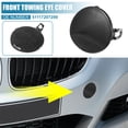 thumbnail image 2 of Unique Bargains Front Bumper Tow Hook Towing Eye Cover Cap Replacement 51117207299 for BMW 328i 2009-2012 Black, 2 of 6