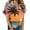 Multicolor Tops for Women _i, variant on Women's Hawaii Shirts for Travel Sunset Print Blouse for Beach Fashion Vintage Button Down Collared Summer Clothes Short Sleeve Tunic Tops Flowy Y2K Tops Dressy Casual Multicolor T Shirts XXL