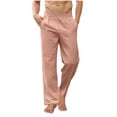 thumbnail image 2 of Guluxicc Mens Yoga Pants Elastic Waist Pants Lightweight Relaxed Fit Casual Gym Workout Trousers with Pockets, 2 of 5