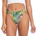 thumbnail image 1 of Fotbe Watercolor Blooming Cactus Tanga Sin Costuras para Mujer con Estampado – Panties Invisibles, Transpirables y Cómodos para Uso Diario-Small, 1 of 6
