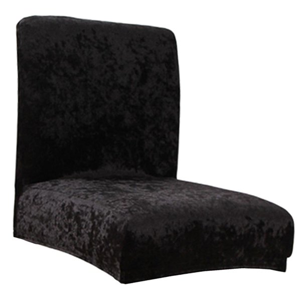 Elásticas Para Sillas De Comedor, Funda Protectora Para Silla Con Respaldo Bajo, Funda Para Comedor, Boda, , , Decoración Negro BLESIY Fundas elásticas para asientos de comedor